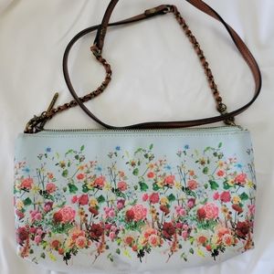 Elliott Lucca Floral Crossbody Bag - Blue and Multicolor